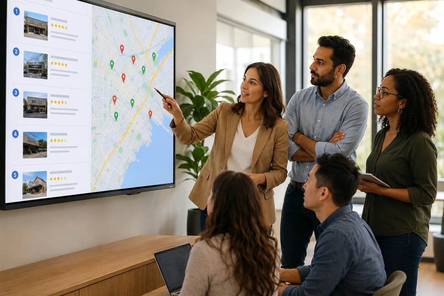 Google Business Profile listing shown on a map search