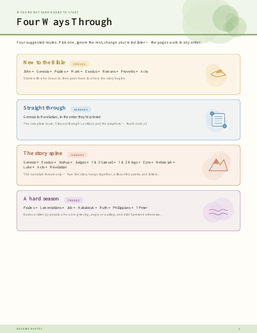 Genesis planner page
